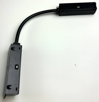 Corner connector 90° for 48V magnetic track rail - matte black