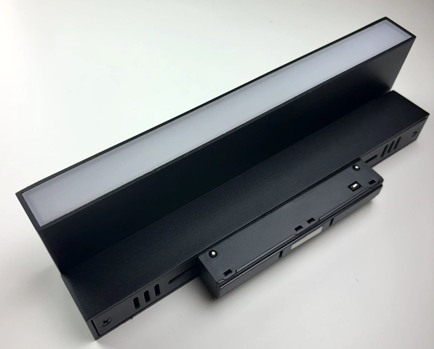 Magnetic folding tilt flood light 12W 48V 120° wide beam adjustable matte black
