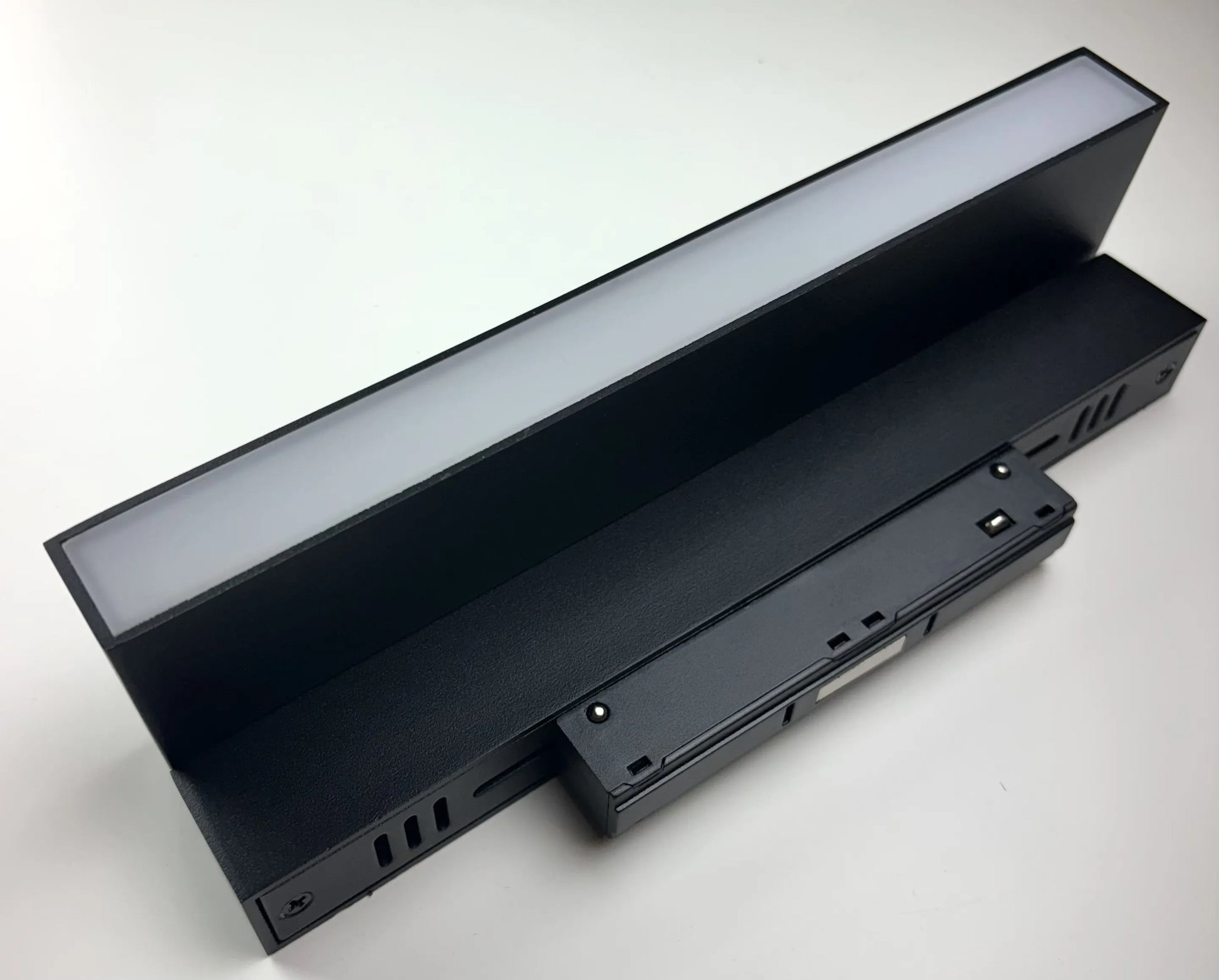 Magnetic folding tilt flood light 12W 48V 120° wide beam adjustable matte black