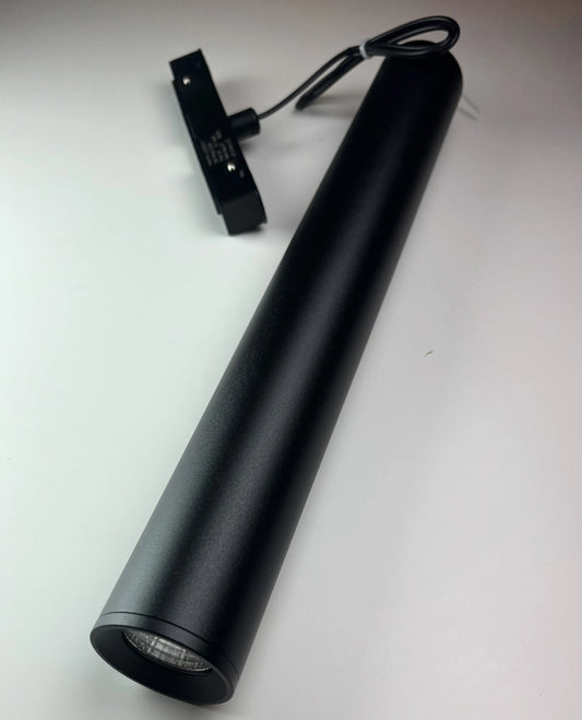 Magnetic dropline linear blade pendant spotlight 7W 48V - 1000mm arm matte black