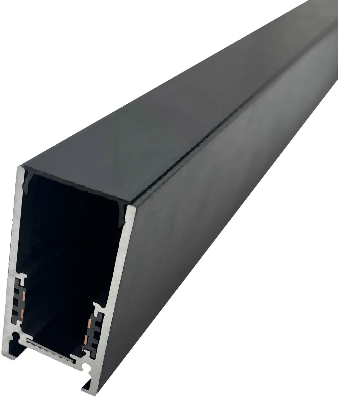 Magnetic track rail 48V black 1m/2m - surface and suspended ceiling mount