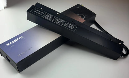 48V built-in power supply 100W/200W for magnetic track lighting - slim black profile
